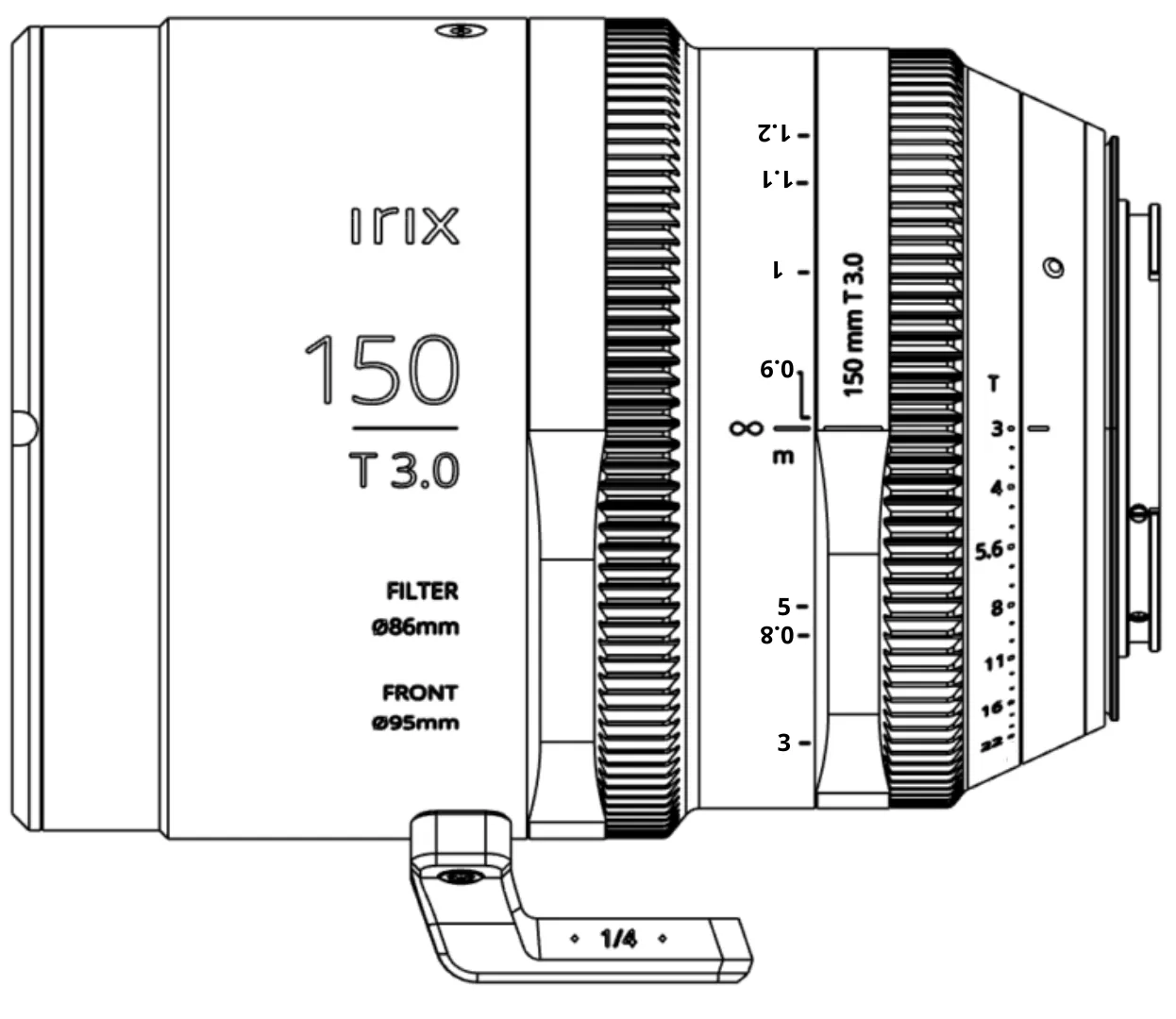 Obiektyw Irix Cine 150 mm T3.0 Tele do Sony E Imperial